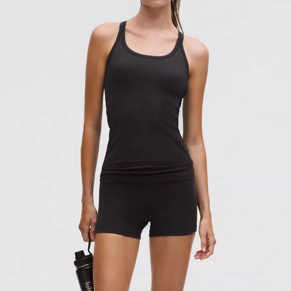 Lululemon Black Ebb to Street Tank Top Light Support, B/C Cup Sz 4
